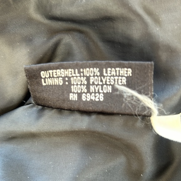 Vintage Wilsons The Leather Experts Leather Jacket Belted Black L - Picture 13 of 14